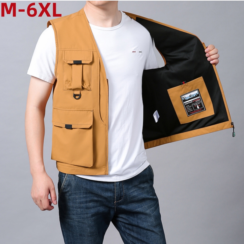 Photography Vest - سترة كبيرة الحجم متعددة الجيوب للرجال