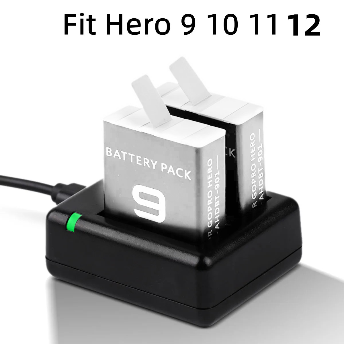 Gopro Action Camera Hero 11 Black - Go Pro 12 شاحن بطارية مزدوج