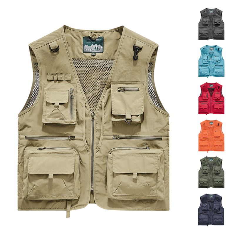 Photography Vest - سترة رجالية متعددة الجيوب للأنشطة الخارجية