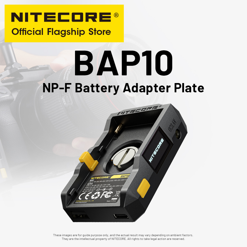 Photography Videography - NITECORE BAP10 NP-F لوحة مهايئ البطارية
