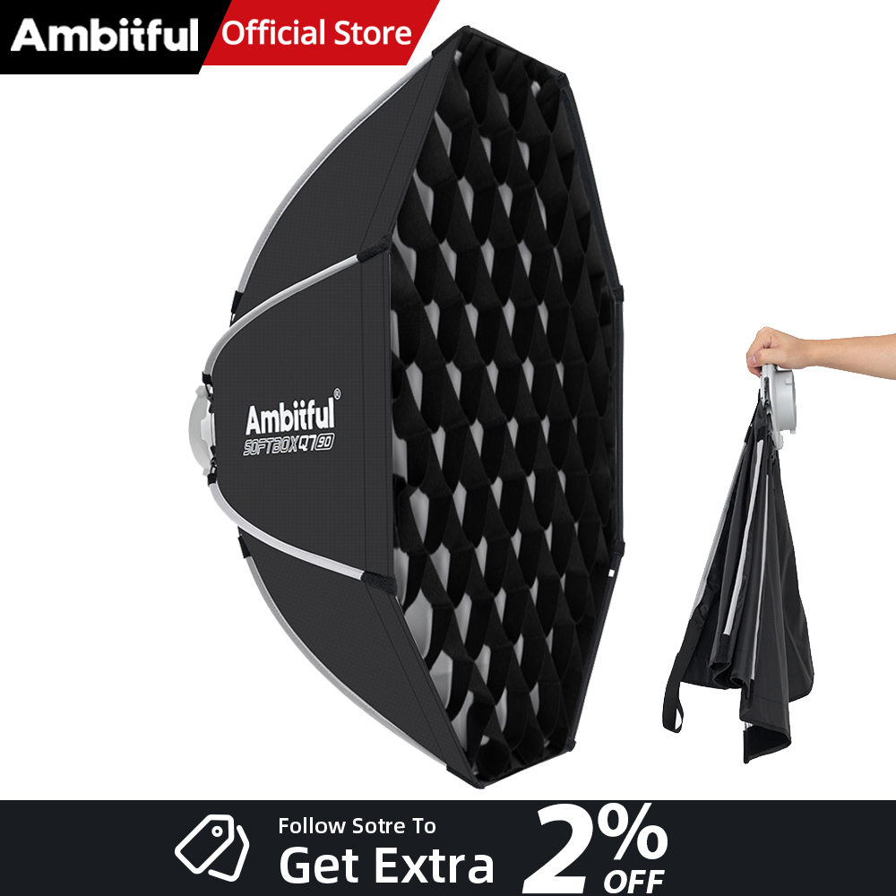 Beauty Dish Softbox - صندوق إضاءة AMBITFUL Q7II 55/65/90 سم