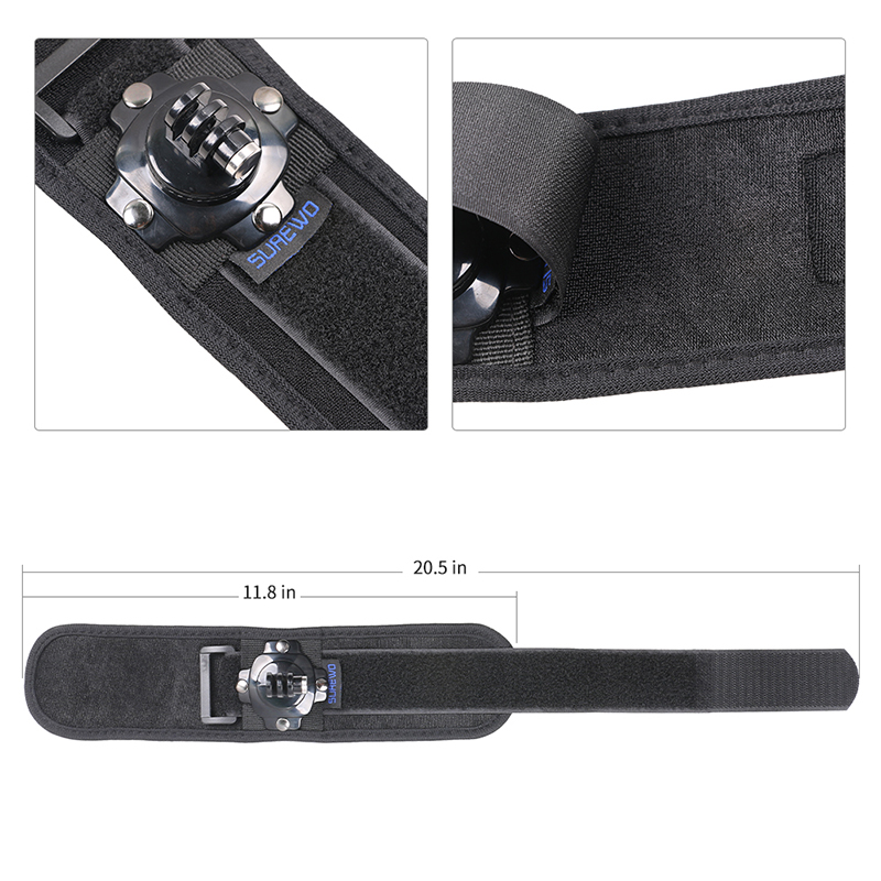 حامل حزام المعصم SUREWO متوافق - مراجعة Gopro Action Camera Hero 11 Black وسعره