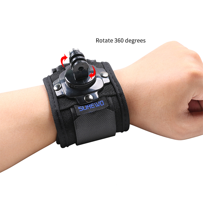 حامل حزام المعصم SUREWO متوافق - مراجعة Gopro Action Camera Hero 11 Black وسعره