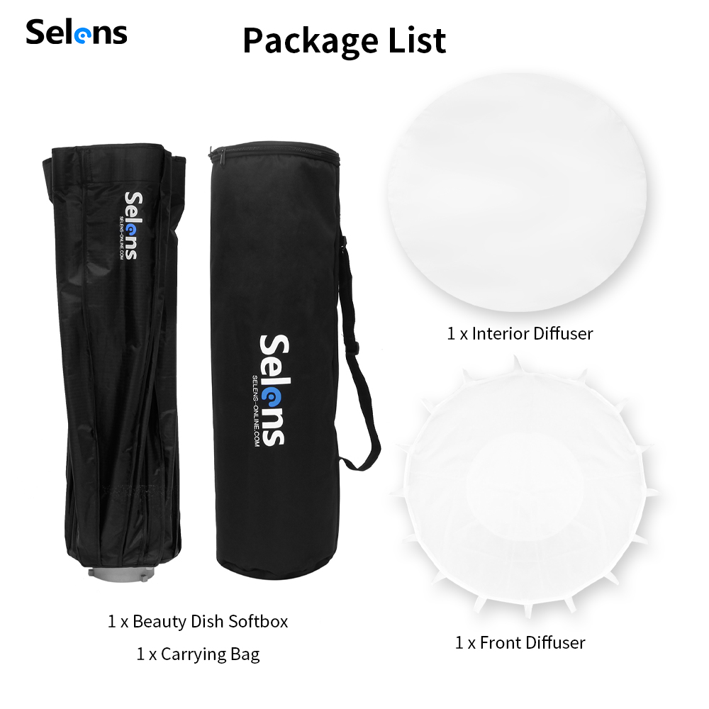 Selens 85 سنتيمتر مظلة الرادار - مراجعة Beauty Dish Softbox وسعره