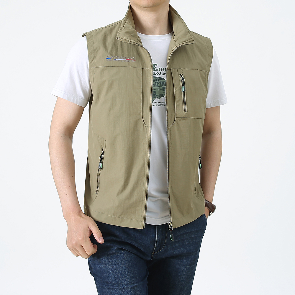 سترة رجالية كاجوال بياقة قائمة - مراجعة Photography Vest وسعره