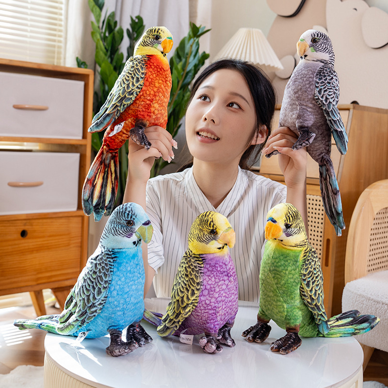 دمى ببغاء محشوة ناعمة وواقعية  - مراجعة Photography Zoo وسعره