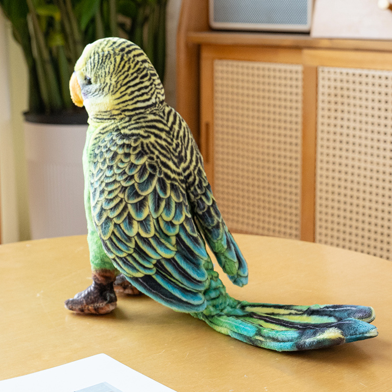 دمى ببغاء محشوة ناعمة وواقعية  - مراجعة Photography Zoo وسعره