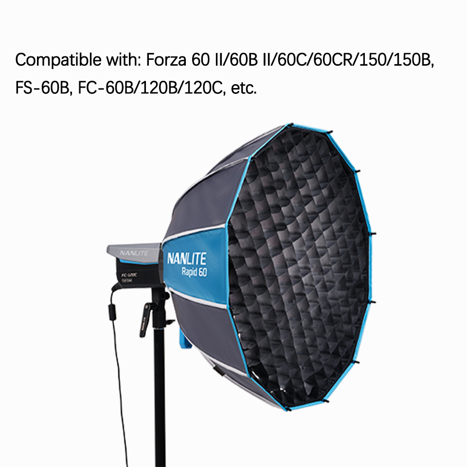 Nanlite SB-FM-RP60 Rapid 60cm  - مراجعة Beauty Dish Softbox وسعره