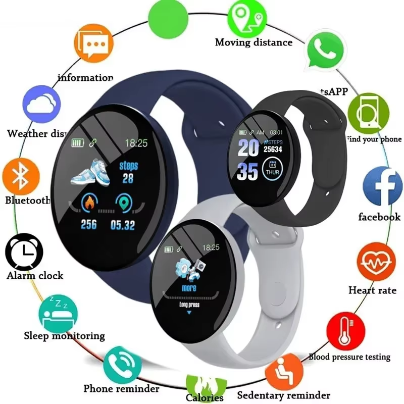 D18 Smartwatch شاشة ملونة دائر - مراجعة Photography Grid وسعره