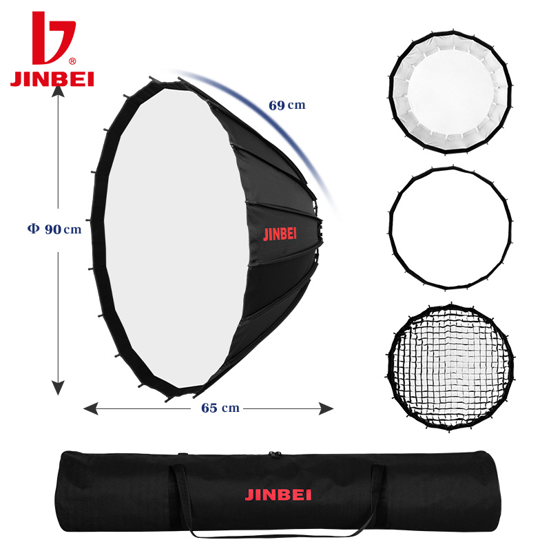 صندوق إضاءة عاكس عميق من JINBE - مراجعة Photography Grid وسعره
