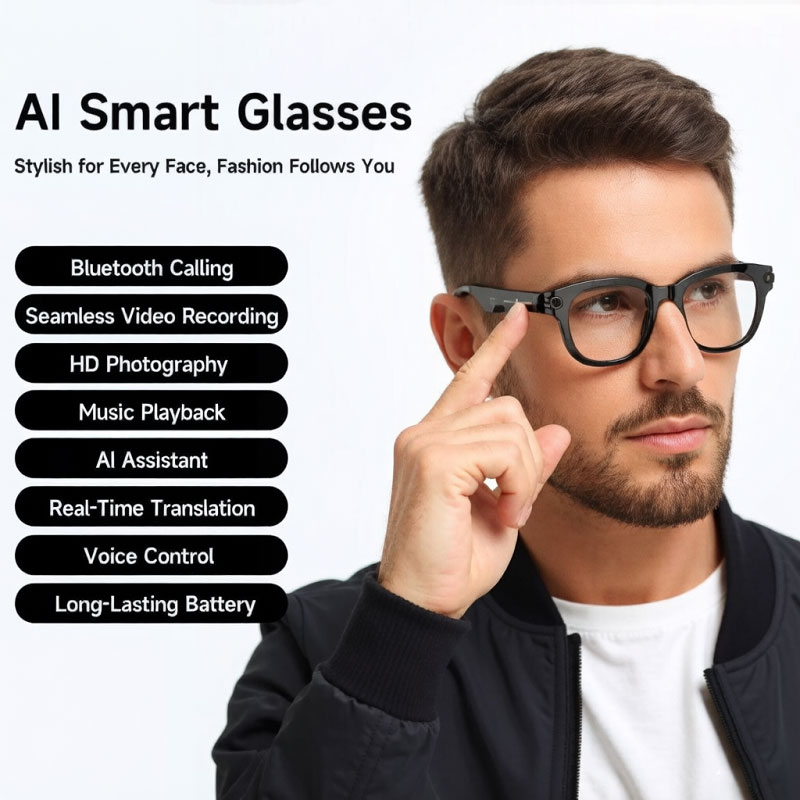 نظارات FLAUNT AI الذكية بكامير - مراجعة Photography Videography وسعره